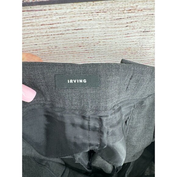 Lafayette 148 New York Irving Stretch Wool Dress Pants Women's Size 10 Dark Gray - Picture 6 of 8